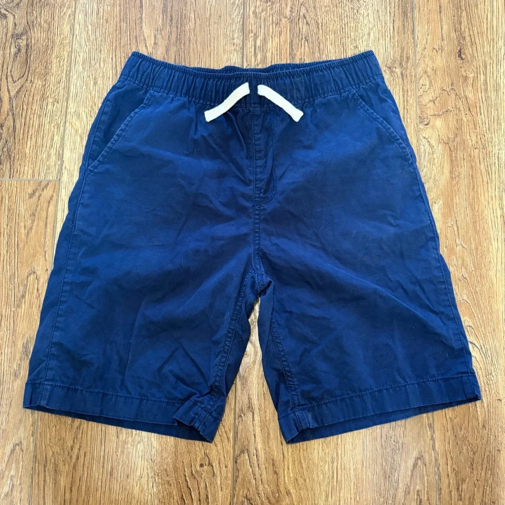 The‎ Children's Place Boys Navy Blue Chino Shorts Size 14 Elastic Waist Cotton